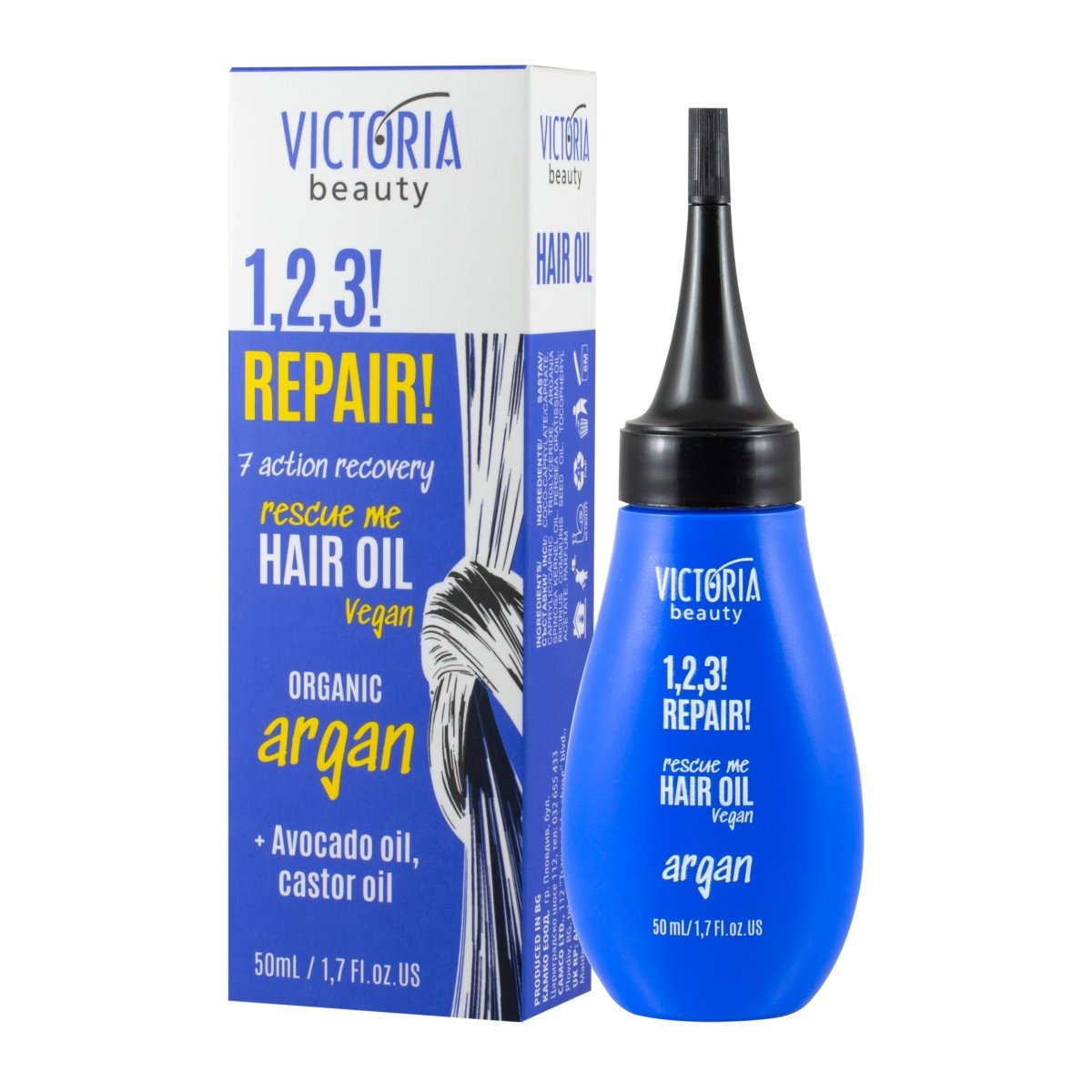 1,2,3! REPAIR! Масло за увредена коса с арган и авокадо 50ml - CAMCO Ltd.