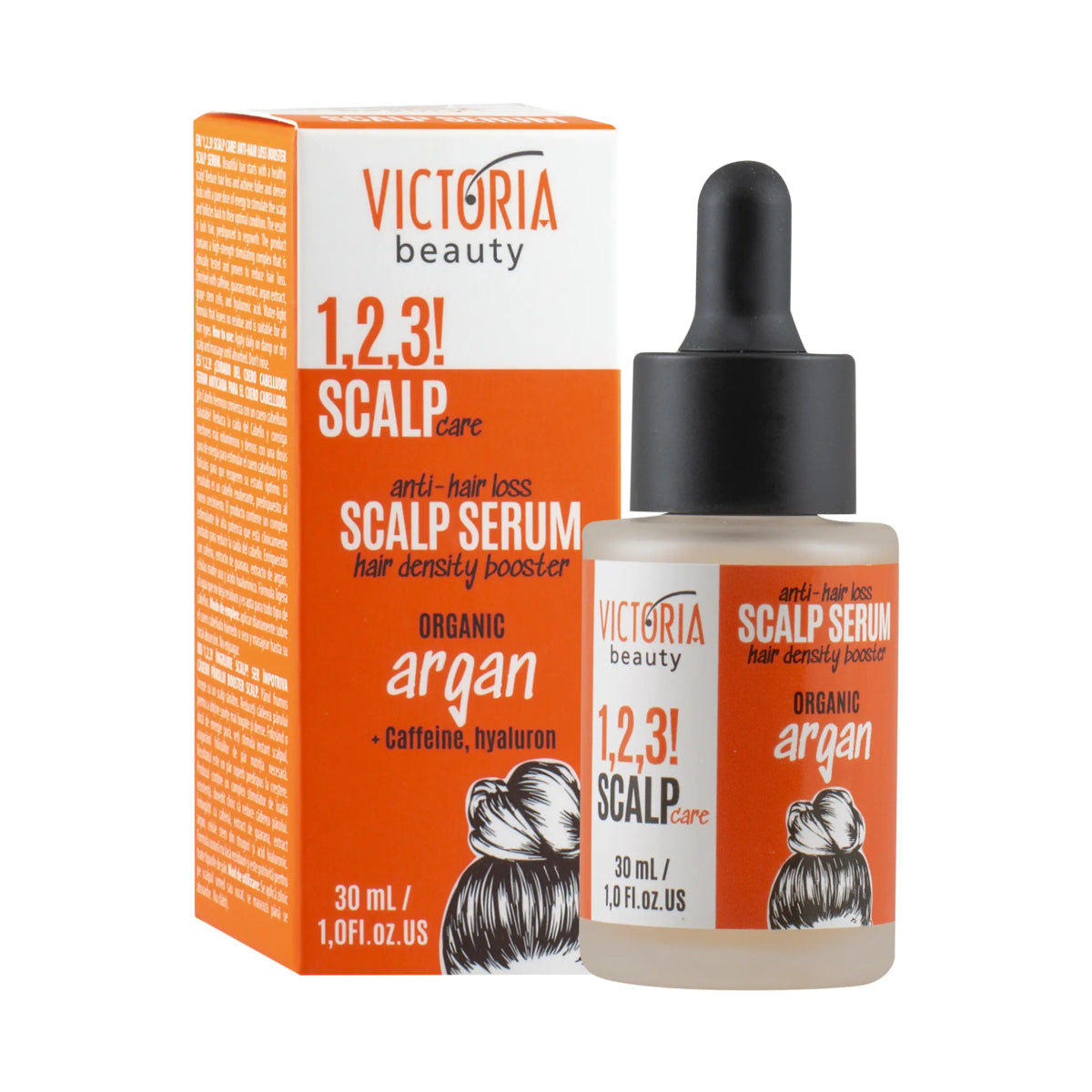 1,2,3! SCALP CARE! Стимулиращ серум за скалп против косопад с арган, кофеин, хиалурон 30ml - CAMCO Ltd.