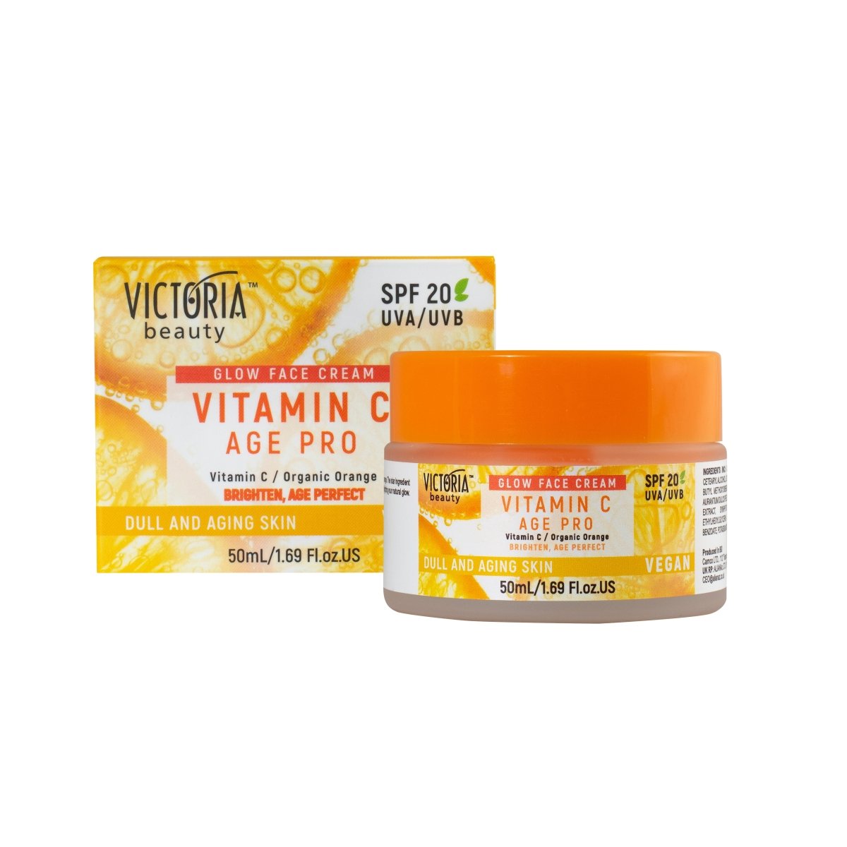 Age Pro Дневен озаряващ крем за лице против бръчки с витамин C и SPF 20 50ml - CAMCO Ltd.