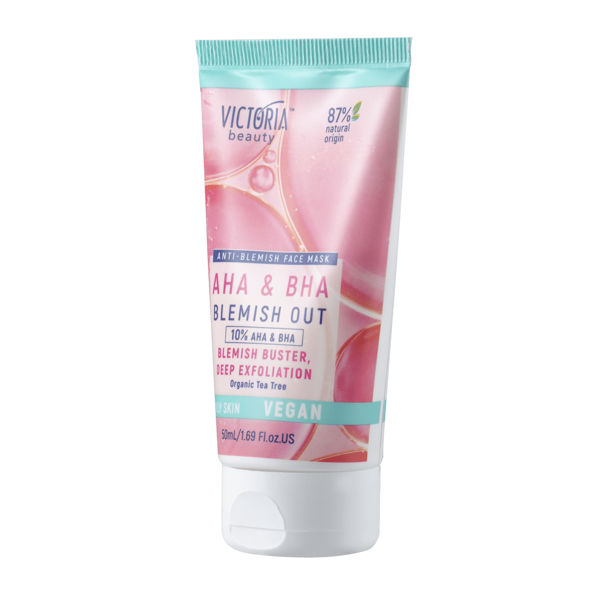 Blemish Out Ексфолираща маска за лице против пъпки с AHA, BHA и масло от чаено дърво 50ml - CAMCO Ltd.