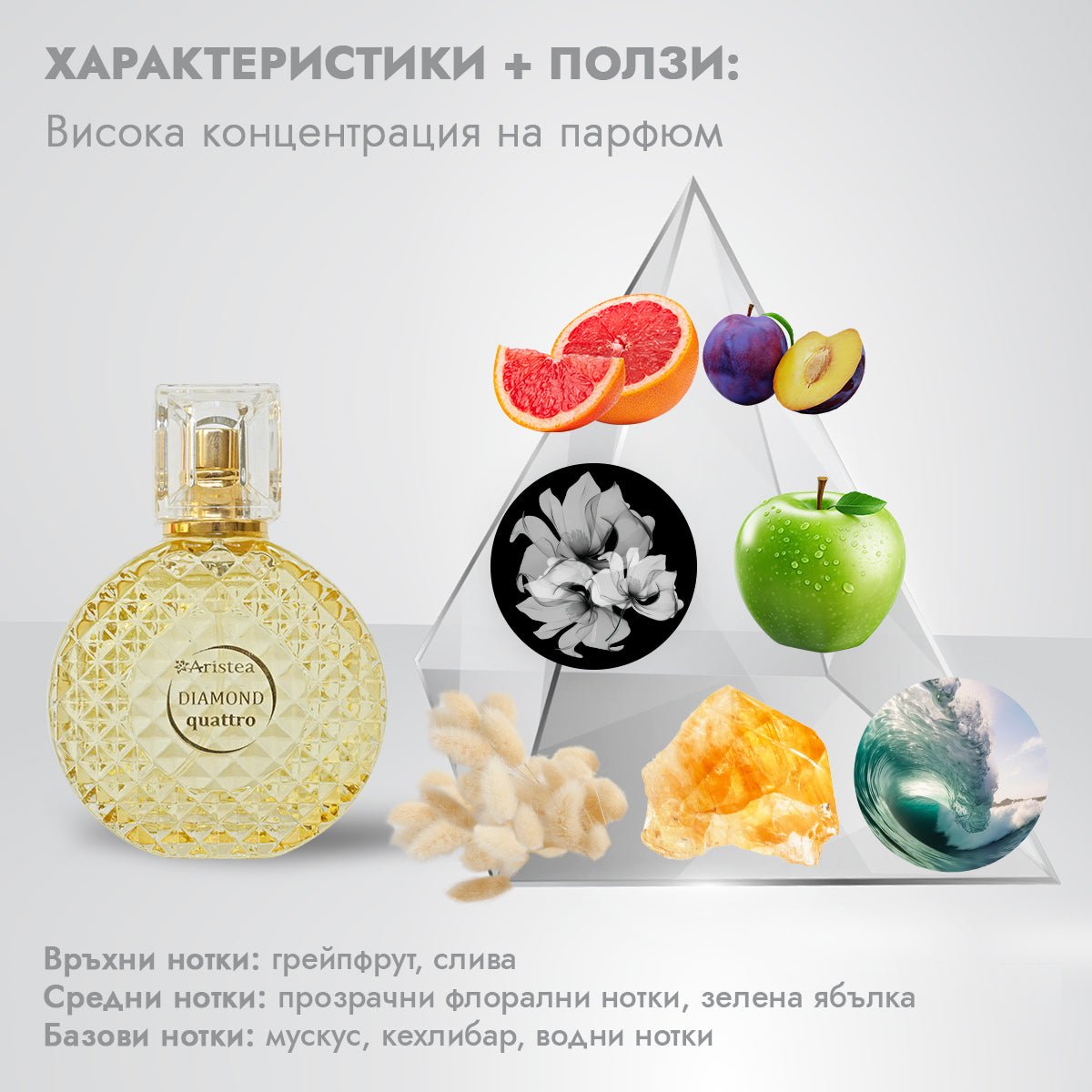 DIAMOND Quattro дамски парфюм 50ml - CAMCO Ltd.