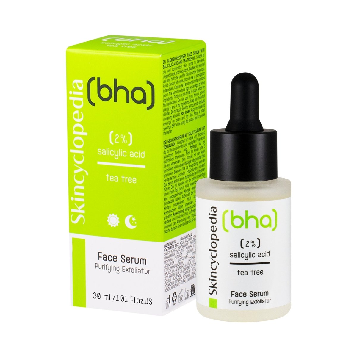 Kонцентриран серум за лице с 2 % салицилова киселина и Чаено дърво 30ml - CAMCO Ltd.