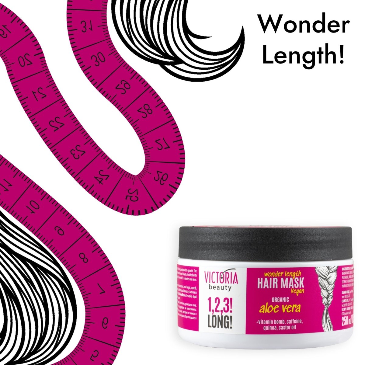 1,2,3! LONG! Маска за коса за растеж и дължина за вълшебно дълга коса 250ml - CAMCO Ltd.