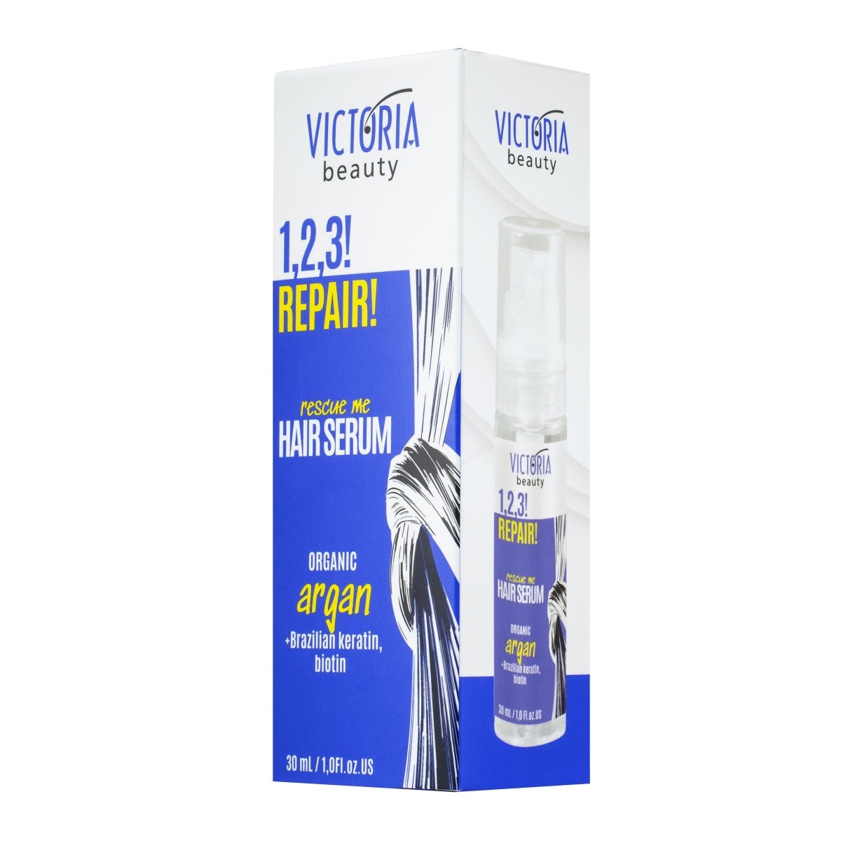 1,2,3! REPAIR! Серум за увредена коса с арган, кератин и биотин 30ml - CAMCO Ltd.