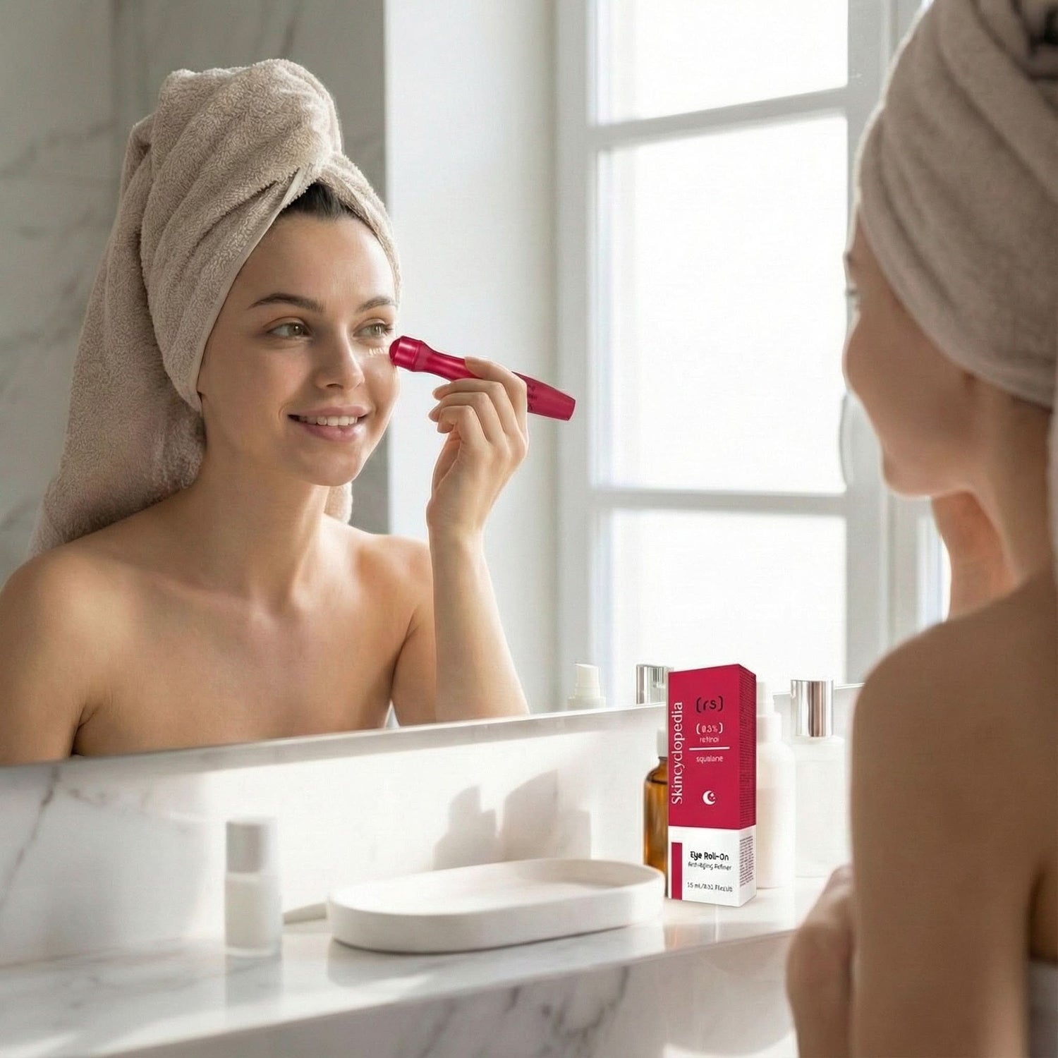 Anti-aging roll-on serum for the eye contour with 0.3% retinol + squalane 15ml