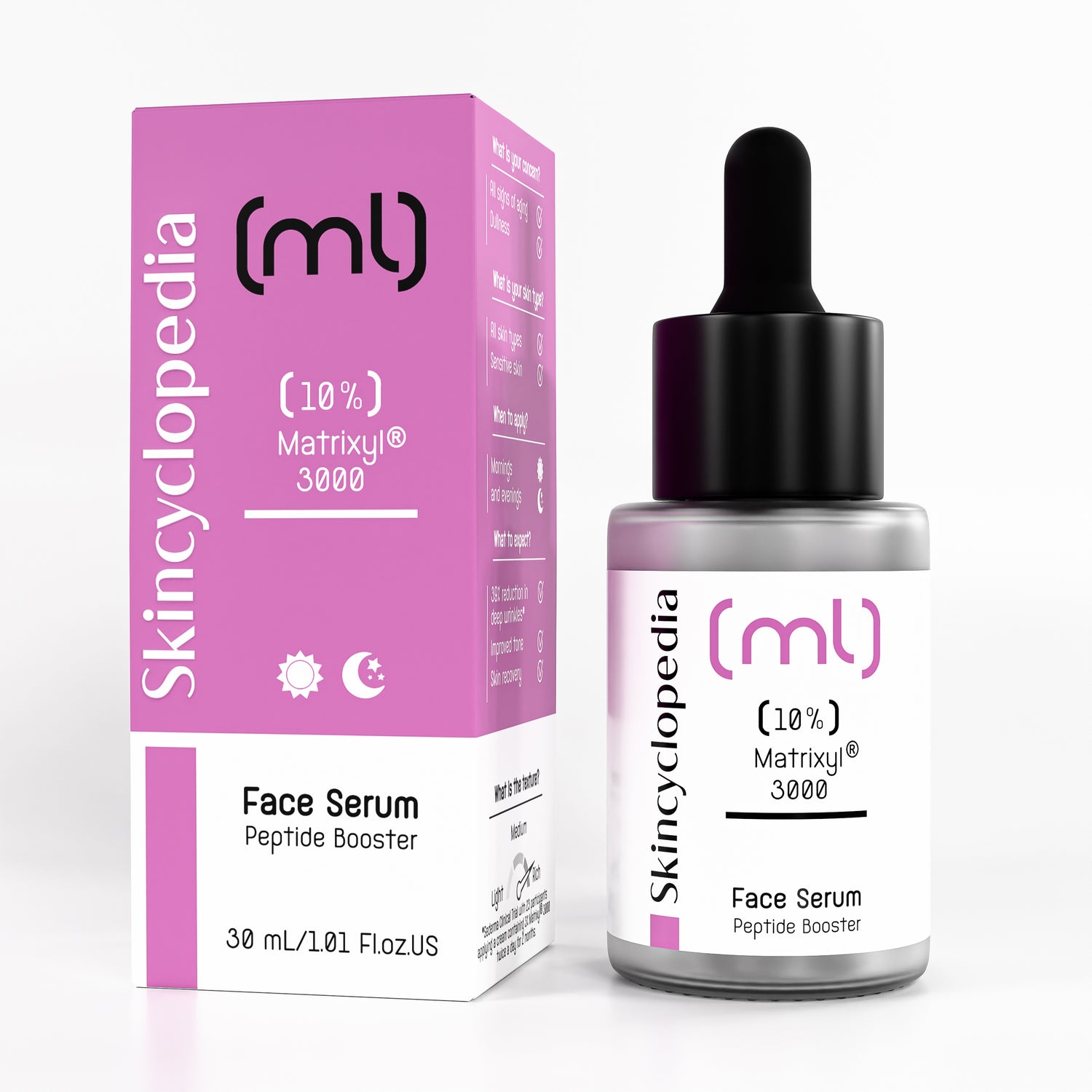 Concentrated face serum with 10% Matrixil 3000 30ml