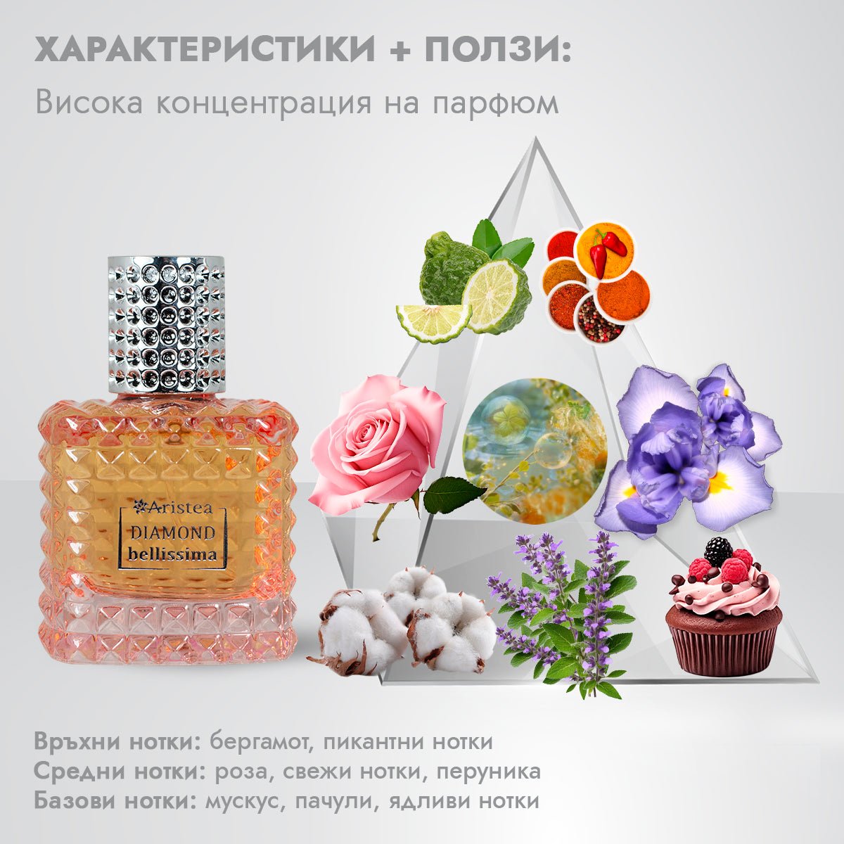 DIAMOND Bellissima дамски парфюм 65ml - CAMCO Ltd.