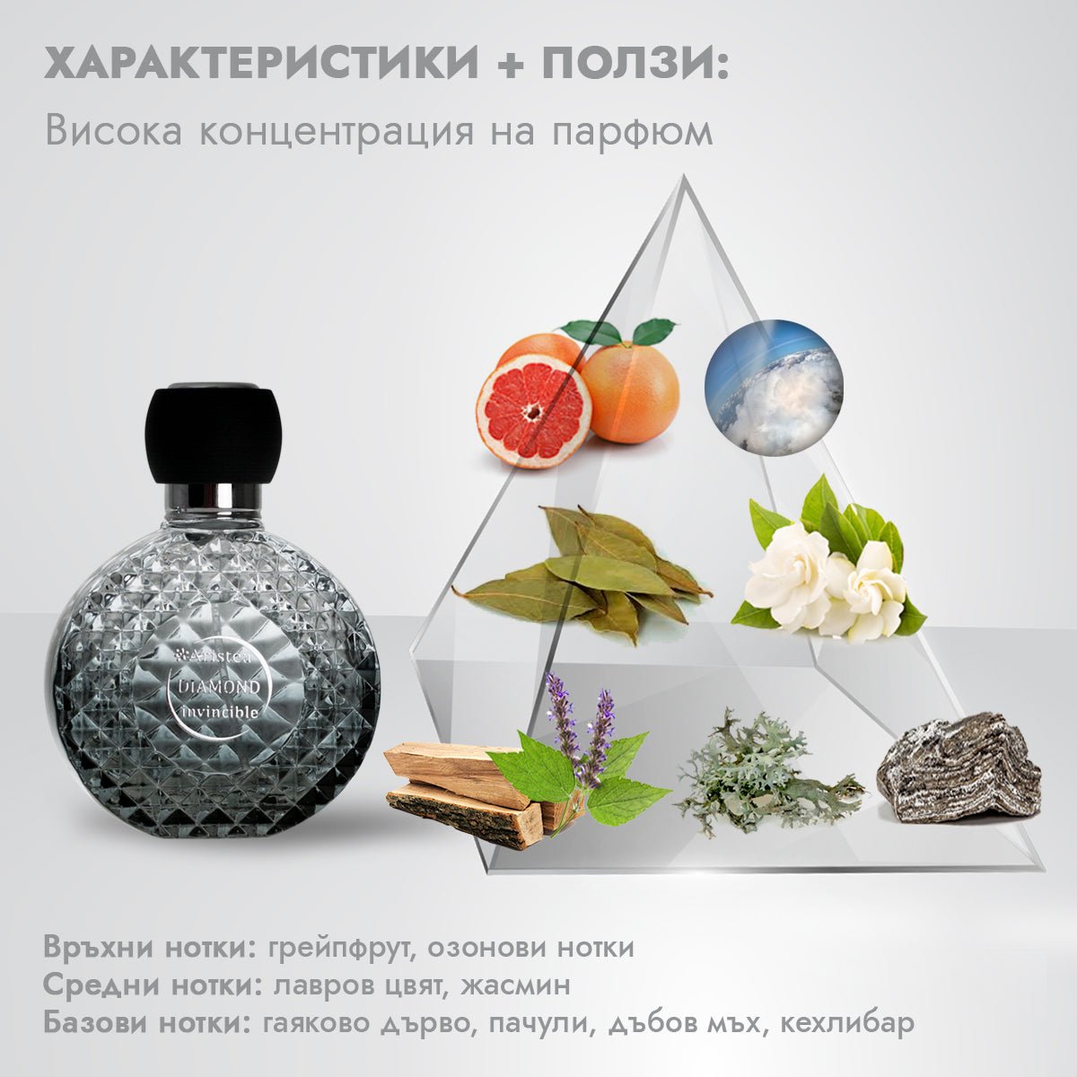 DIAMOND Invincible мъжки парфюм 50ml - CAMCO Ltd.