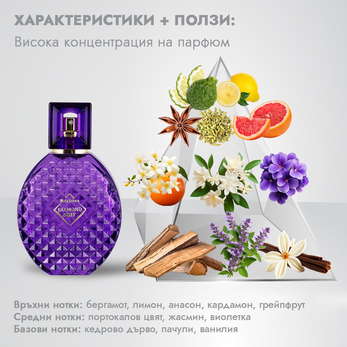 DIAMOND Star дамски парфюм 60ml - CAMCO Ltd.