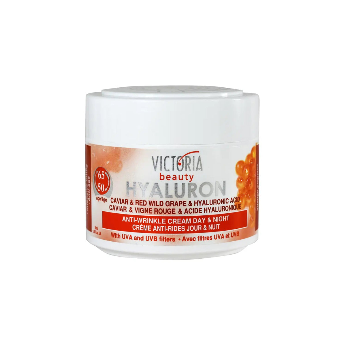 Дневен и нощен крем за лице с хиалуронова киселина, масло от ший и витамин А, с UVA и UVB филтри 50ml - CAMCO Ltd.