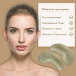 Хидрогел пачове за под очи с пептид, кофеин, хиалуронова киселина и колаген, 2бр - CAMCO Ltd.