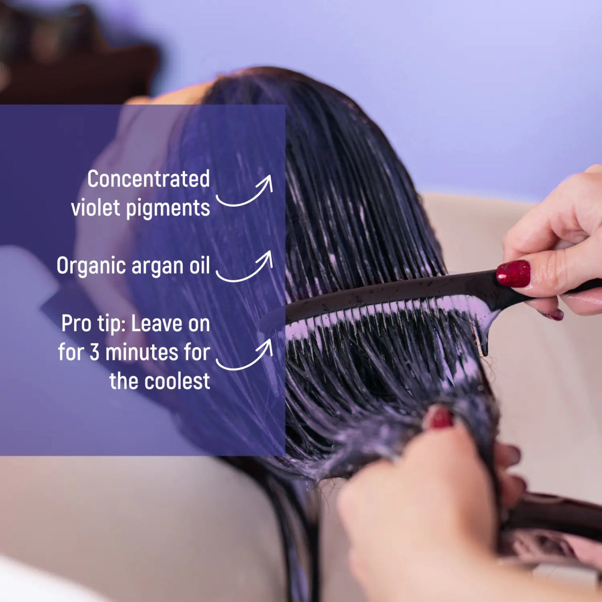 Лилав тониращ балсам за руса коса против оранжеви оттенъци 250ml - CAMCO Ltd.