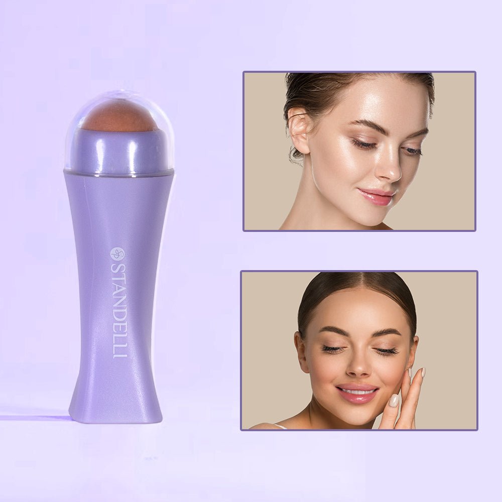 Матиращ ролер за лице от вулканичен камък абсорбиращ омазняването 1бр. - CAMCO Ltd.