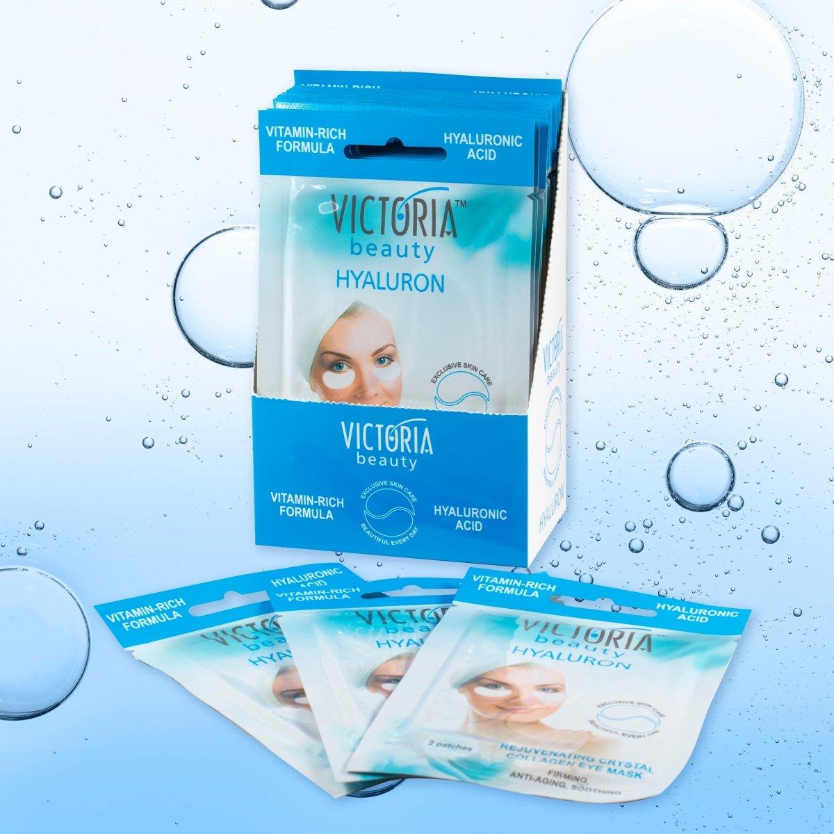 Пачове за очи против бръчки с колаген, хиалуронова киселина и алое вера, 2 бр. - CAMCO Ltd.