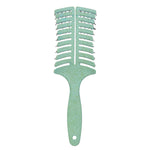 Плоска четка за изсушаване и разресване, микс от естествен и глигански косъм за всеки тип коса - CAMCO Ltd.