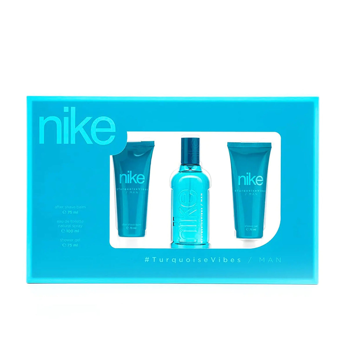 Подаръчен комплект за мъже Turquoise Vibes, NEXT GEN (3 части – тоалетна вода 100ml, душ гел 75ml, афтършейв 75ml) - CAMCO Ltd.