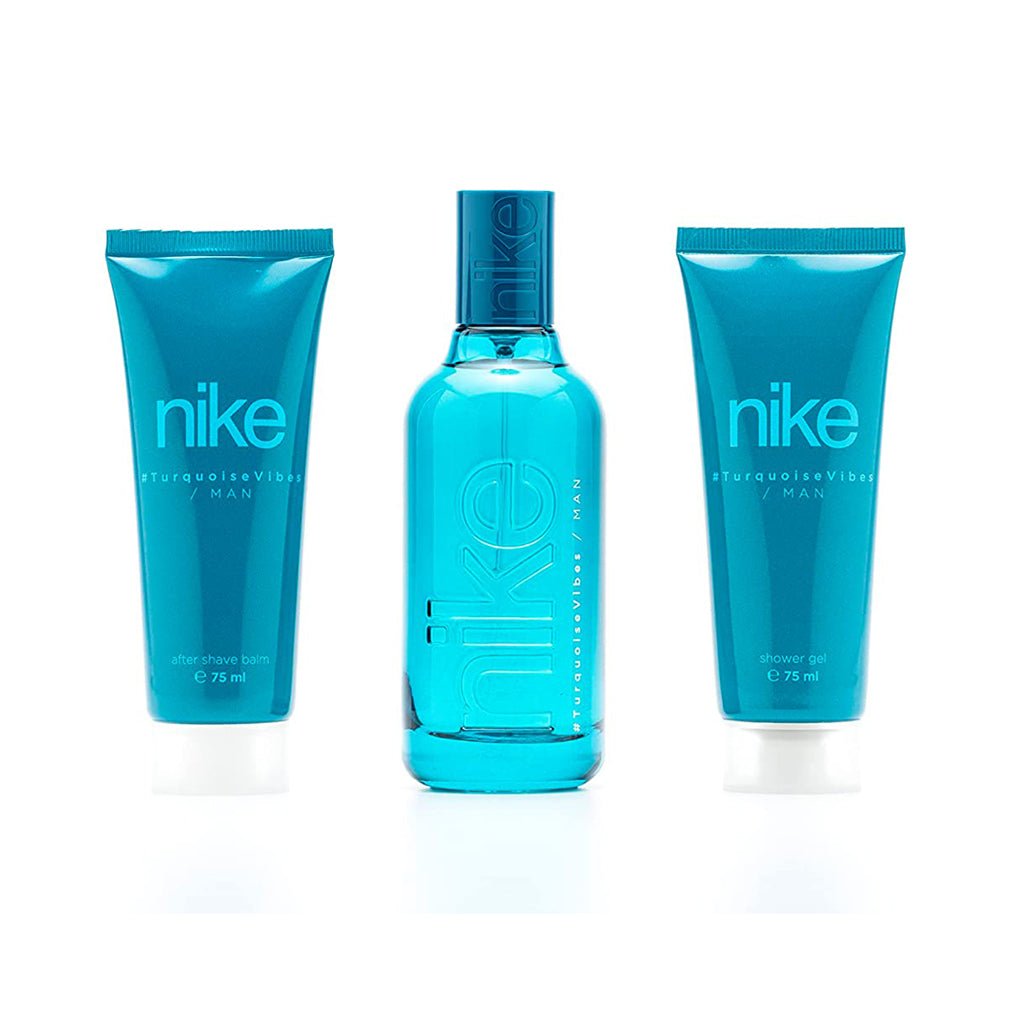 Подаръчен комплект за мъже Turquoise Vibes, NEXT GEN (3 части – тоалетна вода 100ml, душ гел 75ml, афтършейв 75ml) - CAMCO Ltd.