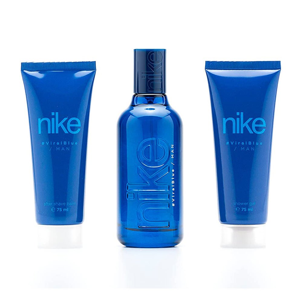 Подаръчен комплект за мъже Viral Blue, NEXT GEN (3 части – тоалетна вода 100ml, душ гел 75ml, афтършейв 75ml) - CAMCO Ltd.