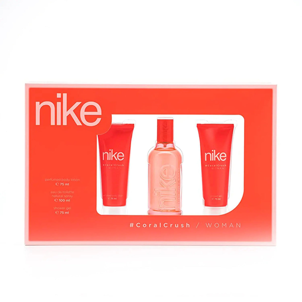 Подаръчен комплект за жени Coral Crush, NEXT GEN (3 части – тоалетна вода 100ml, душ гел 75ml, лосион за тяло 75ml) - CAMCO Ltd.