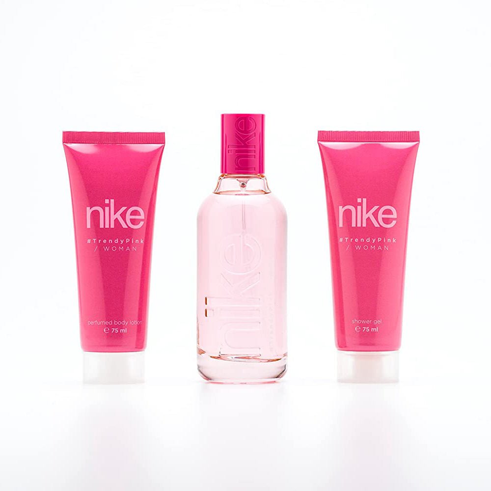 Подаръчен комплект за жени Trendy Pink, NEXT GEN (3 части – тоалетна вода 100ml, душ гел 75ml, лосион за тяло 75ml) - CAMCO Ltd.