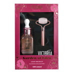 Подаръчен СПА комплект Garden of Eden за жени с ролер за лице от розов кварц и 100% натурален маслен серум (8 масла) 150ml - CAMCO Ltd.