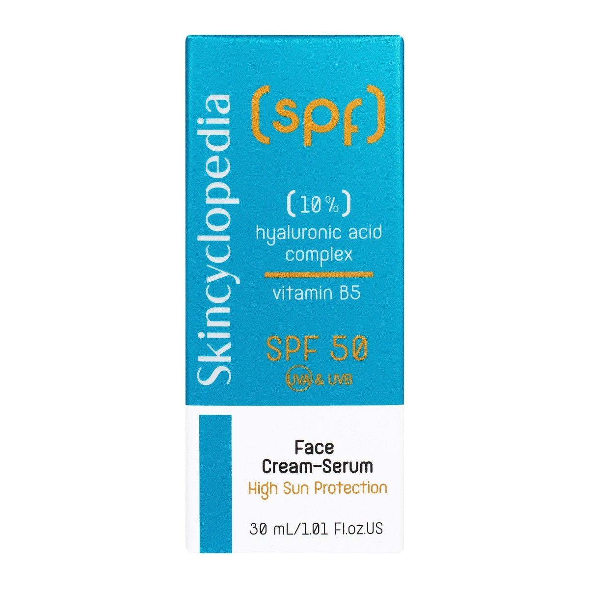 SPF 50 слънцезащитен крем - серум за лице с 10% хиалуронов комплекс и витамин В5, 30ml - CAMCO Ltd.