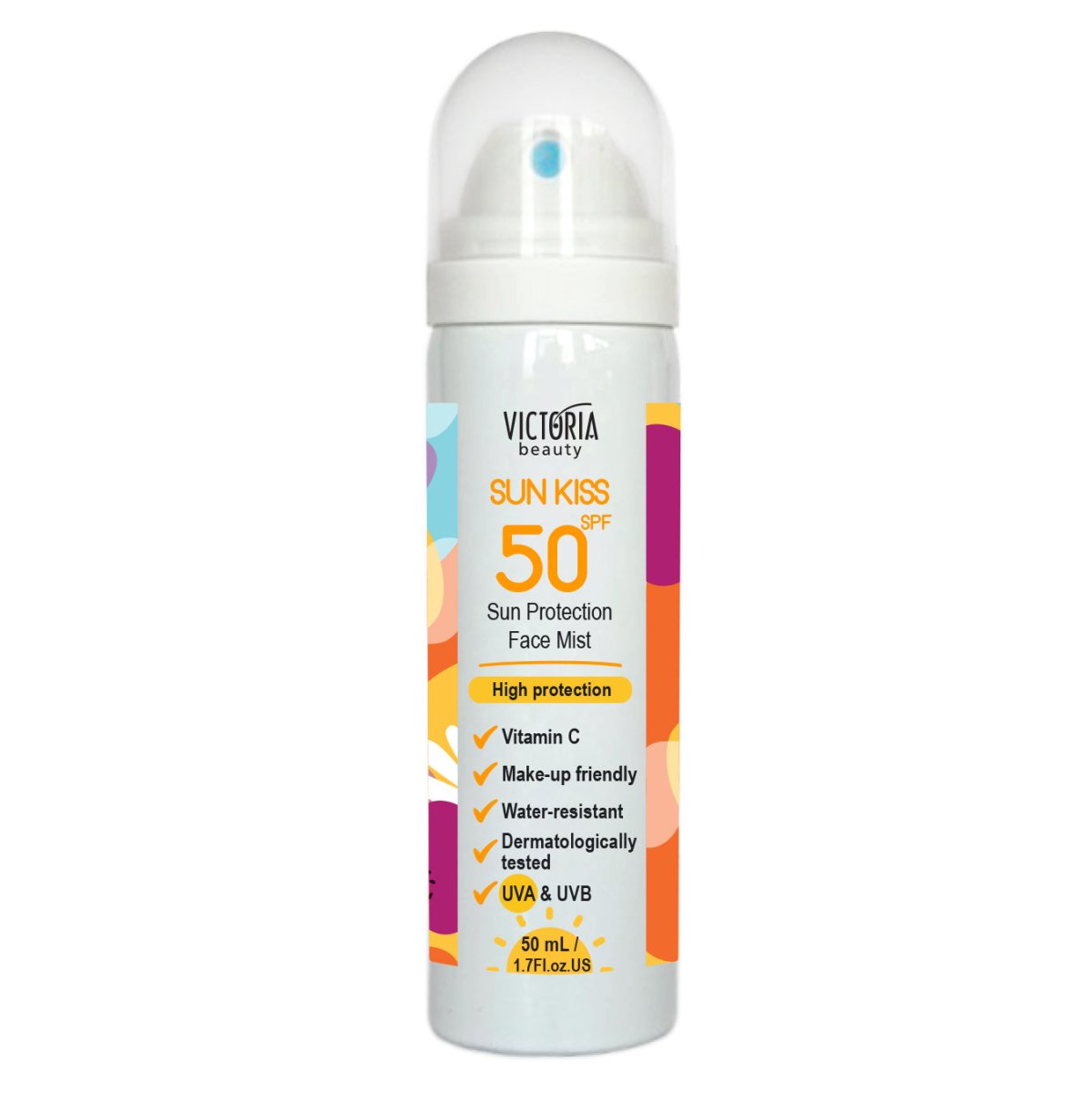 SUN KISS SPF 50 слънцезащитен мист за лице 50ml - CAMCO Ltd.