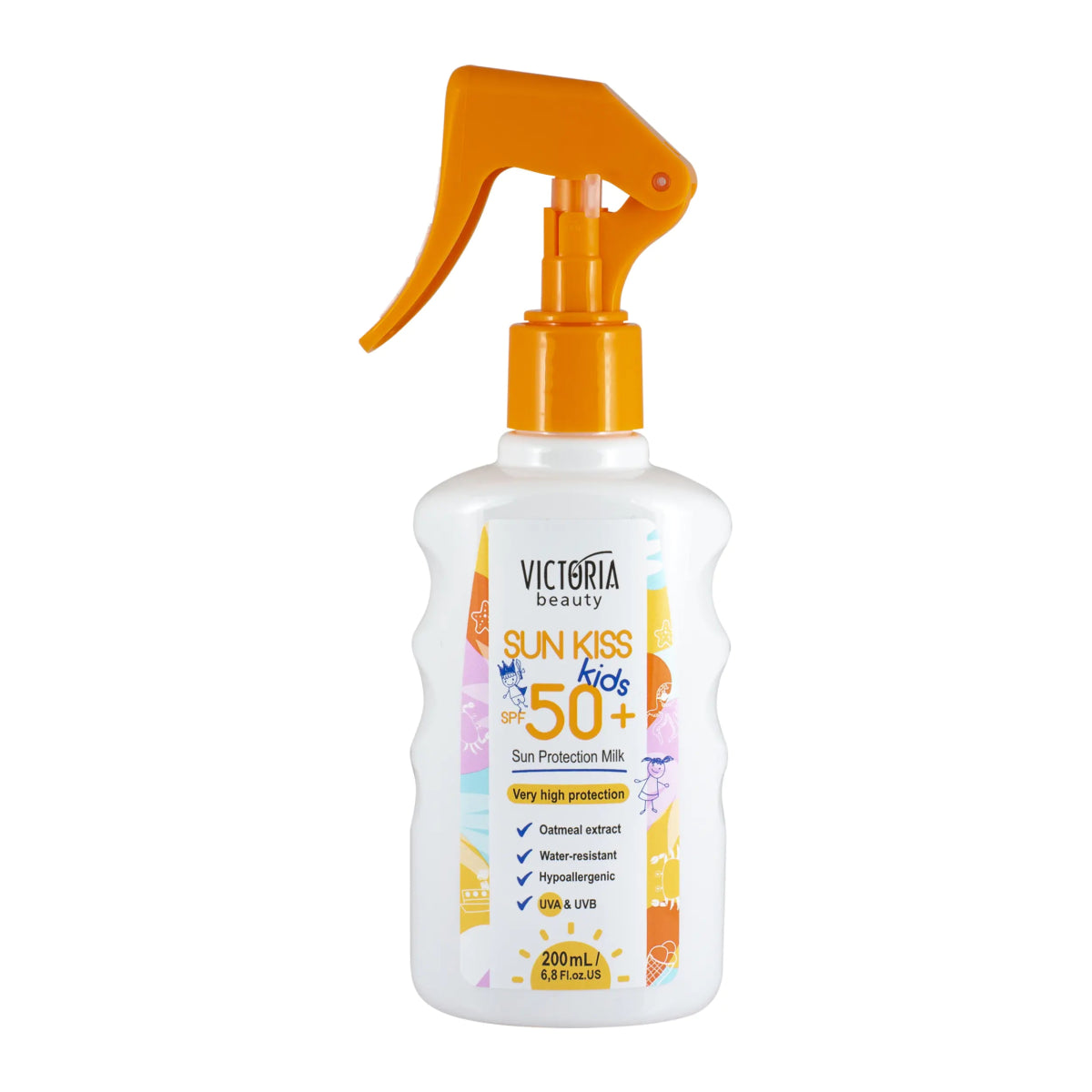 Sun Kiss SPF 50 слънцезащитно мляко за деца 200ml - CAMCO Ltd.