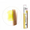 Детска бамбукова четка за зъби с ултра мек косъм-жълт 100% бамбук 1бр.
