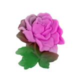 Ръчно изработен глицеринов сапун роза Божана с розово масло и хуалурон 90gr