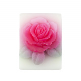 Ръчно изработен глицеринов сапун роза Ками с розово масло и хиалурон 70gr