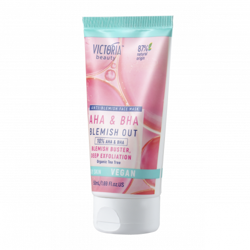 Blemish Out Ексфолираща маска за лице против пъпки с AHA, BHA и масло от чаено дърво 50ml